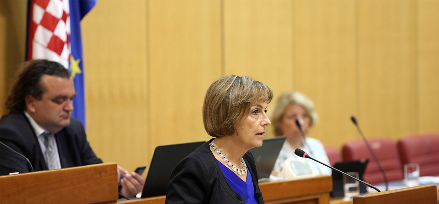 Minister Pusić in Parliament: The Agreement was violated in a way which contaminates the case itself